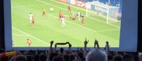 Final del Mundial de futbol en pantalla gegant