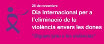 Lectura del manifest institucional del Dia Internacional per a l'eliminació de la violència vers les dones