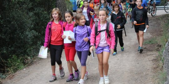 Imatge de l'edició de 2013 de la Marxa Excursionista Infantil de Regularitat.