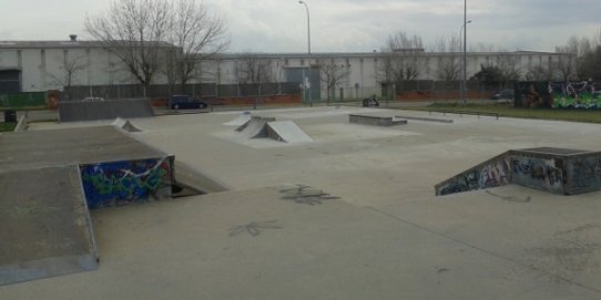 Imatge de l'Skate Park un cop finalitzats els treballs d'adequació.