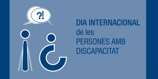 Imatge promocional del Dia Internacional de les Persones amb Discapacitat.