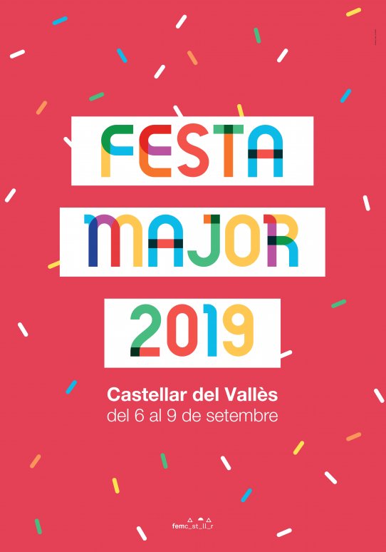 Cartell de la Festa Major de Castellar del Vallès 2019, obra de Xavi Miralles.