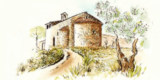 L'ermita de Sant Pere d'Ullastre, en un fragment de la imatge promocional de la proposta.