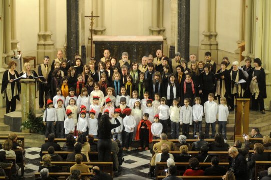Imatge del concert de Nadal de les Corals, l'any 2008