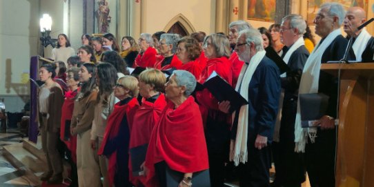 Una edició anterior del concert de Nadal del Cor Sant Esteve i la Coral Xiribec.