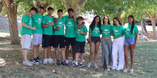 Imatge dels 10 alumnes castellarencs que han participat al Campus Ítaca.