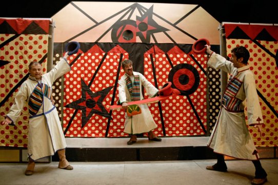 Una imatge de l'espectacle "Reprís", de la Cia. Teatre Mòbil