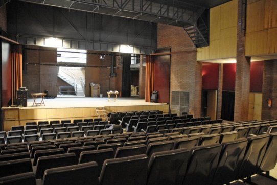 Una imatge de l'interior de l'Auditori abans de la seva reforma
