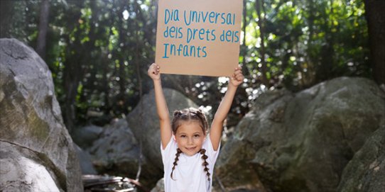 Imatge del Dia Universal dels Drets dels Infants d'enguany.
