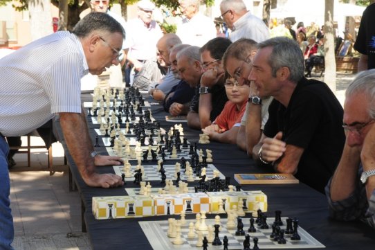 Partides d'escacs a la Festa Major de 2008