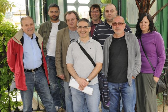 Membres de la junta de la nova entitat Club Cinema Castellar Vallès