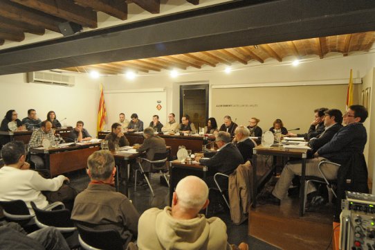 Imatge del Ple municipal ordinari del 31 de gener de 2012