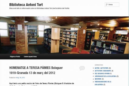 Imatge del bloc de la Biblioteca Antoni Tort