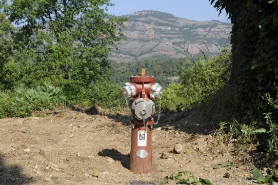 Un dels hidrants que s'han instal·lat a la urbanització d'El Racó