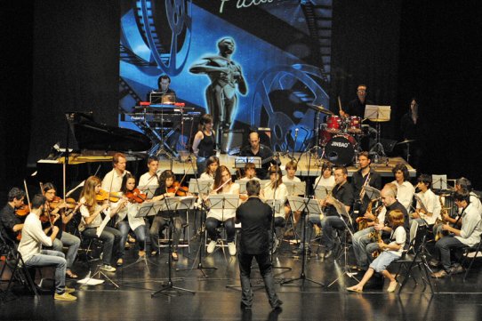 Imatge del concert de fi de curs de l'Escola Municipal de Música l'any 2011
