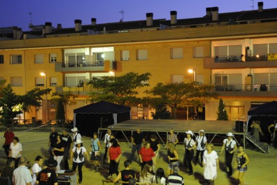 Imatge de la Festa Country de la Festa Major 2011, que va tenir lloc a la plaça Calissó