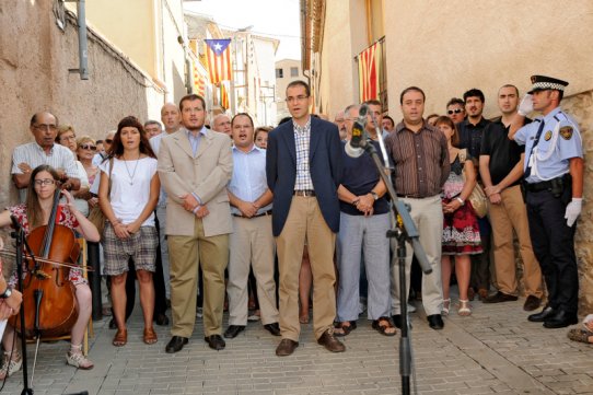 Imatge de l'acte institucional amb motiu de la Diada Nacional de Catalunya, l'any 2012