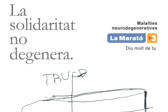 Fragment del cartell de la Marató de TV3 2013