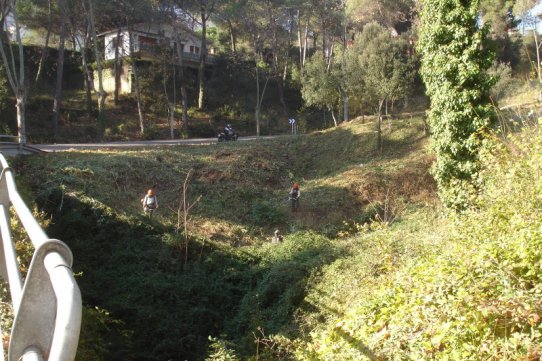 Imatge dels treballs en una zona de Sant Feliu del Racó