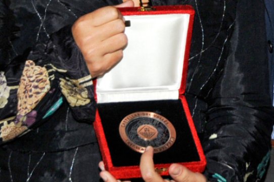 Imatge de la Medalla de la Vila, que aquest 2014 es concedirà a l'entitat Via Solidària - Càrites