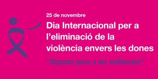 Imatge promocional del Dia Internacional per a l'eliminació de la violència envers les dones 2017.