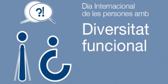 Imatge promocional de les activitats al voltant del Dia Internacional de les persones amb diversitat funcional.