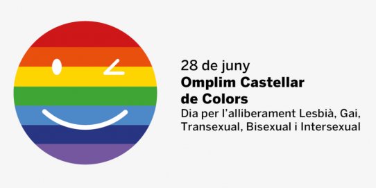 Imatge promocional del Dia per l’alliberament Lesbià, Gai, Transsexual, Bisexual i Intersexual 2021 a Castellar.