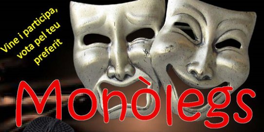 Fragment del cartell promocional del concurs de monòlegs de L'Alcavot.