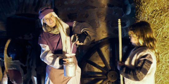 Imatge d'una edició anterior del Pessebre Vivent de Sant Feliu.