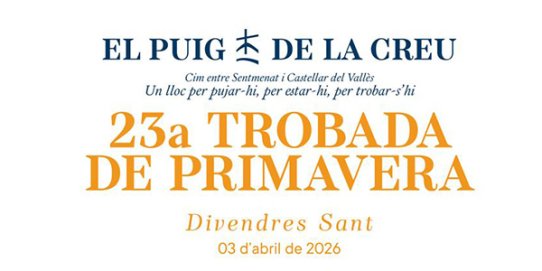 Part del cartell de la 23a Trobada de Primavera del Puig de la Creu.