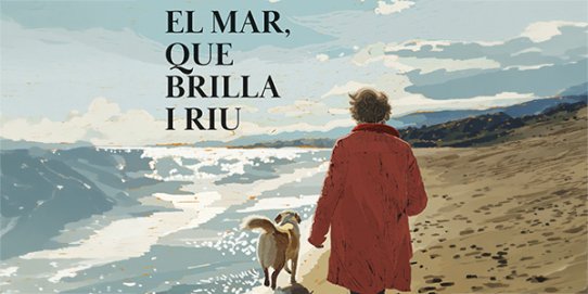 Part de la portad del llibre "El mar, que brilla i riu", de Montse Barderi.