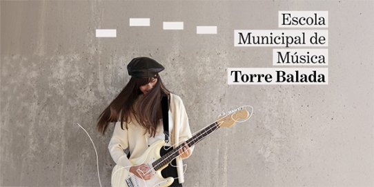 Imatge promocional de la preinscripció de l’Escola Municipal de Música Torre Balada.