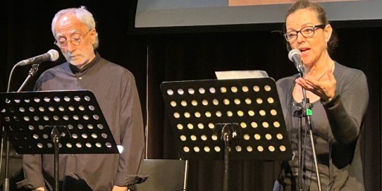 Jordi Roig i Mònica Mas, en una representació anterior de l'espectacle.