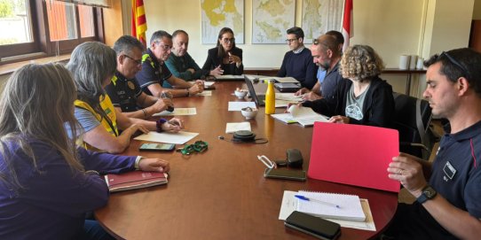 Imatge d'un moment de la reunió que va tenir lloc el 29 d'abril.
