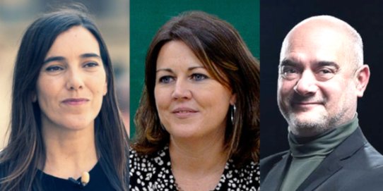 D'esquerra a dreta, Eva Arderius, Cristina Herranz i David Olivares.
