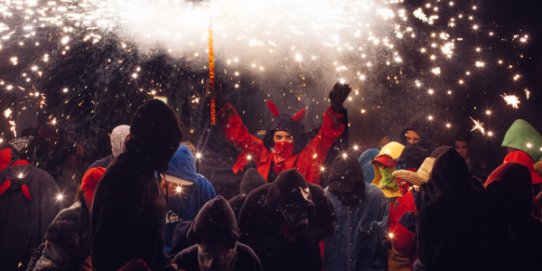 Imatge d'arxiu del correfoc de Festa Major.