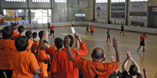 Imatge d'arxiu d'un partit de futbol sala.