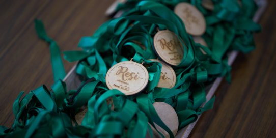 Imatge de les medalles d'una edició anterior de les Resiolimpíades.