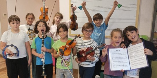 Grup d'infants de l'Escola de Música Artcàdia.