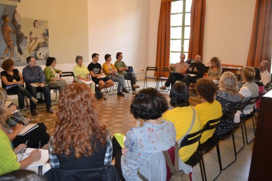 Imatge de la primera sessió del Seminari d'escoles per la sostenibilitat